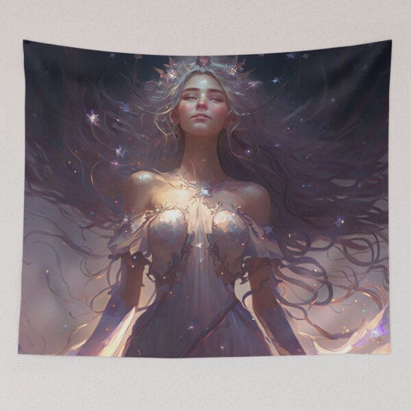 Item preview, Stellar Enchantress: The Celestial Goddess in a Flowing Gown designed and sold by oanaunciuleanu.