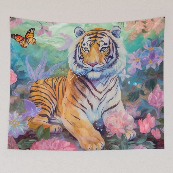 Item preview, Floral Fantasy Tempting Tigress designed and sold by nicolelilyart.
