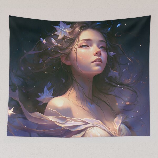 Item preview, Stellar Enchantress: The Celestial Goddess in a Flowing Gown designed and sold by oanaunciuleanu.