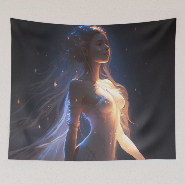 Item preview, Stellar Enchantress: The Celestial Goddess in a Flowing Gown designed and sold by oanaunciuleanu.
