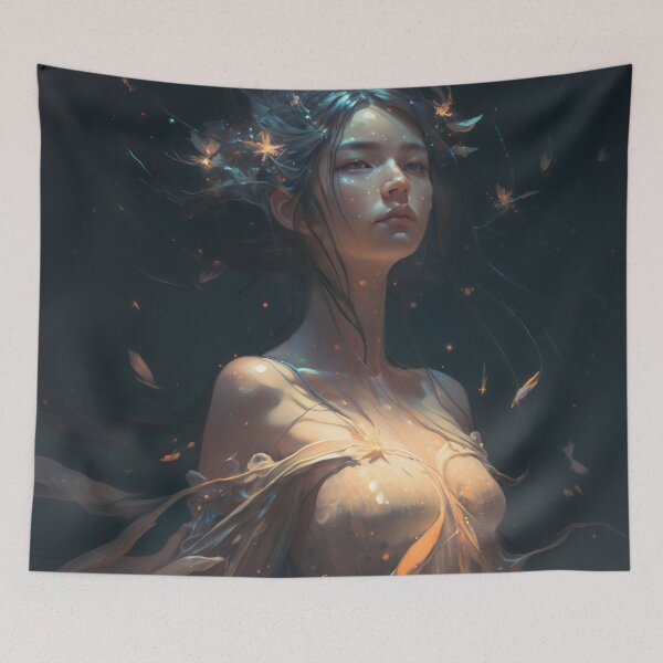 Item preview, Stellar Enchantress: The Celestial Goddess in a Flowing Gown designed and sold by oanaunciuleanu.