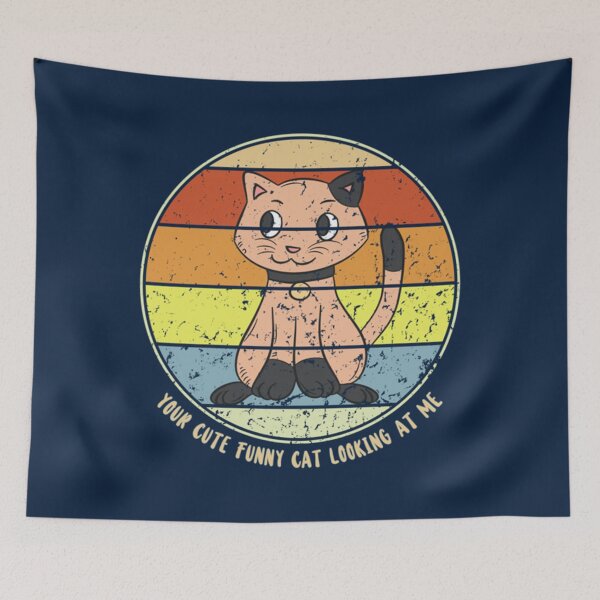 Item preview, your funny cute cat looking at me designed and sold by reremama.
