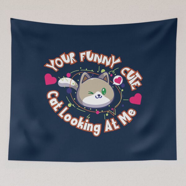 Item preview, your funny cute cat looking at me    designed and sold by reremama.