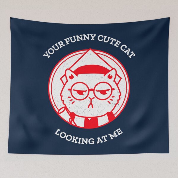 Item preview, YOUR FUNNY CUTE CAT LOOKING AT ME  FUNNY CAT MEMES  designed and sold by reremama.