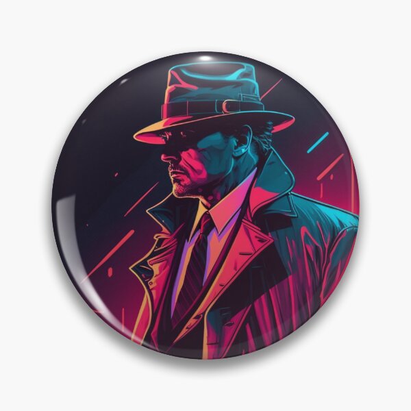 Item preview, Retrowave noir detective #3 designed and sold by RESToRAPTOR.