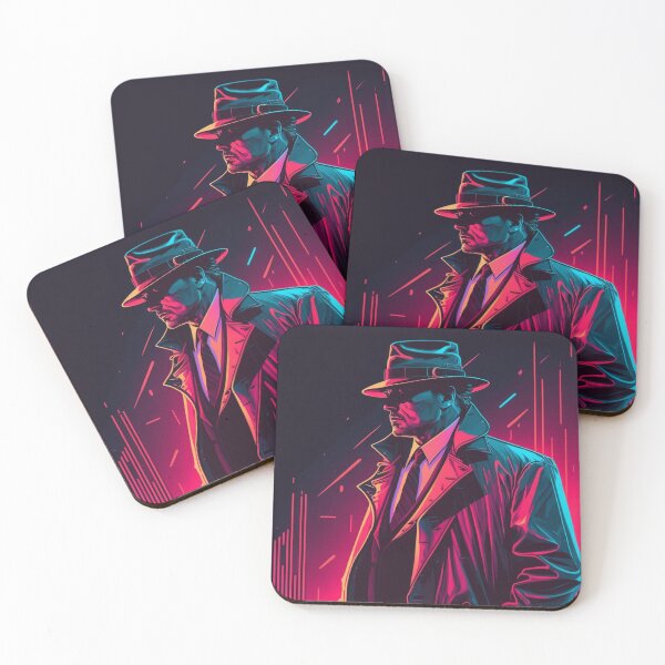 Item preview, Retrowave noir detective #3 designed and sold by RESToRAPTOR.