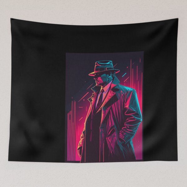 Item preview, Retrowave noir detective #3 designed and sold by RESToRAPTOR.