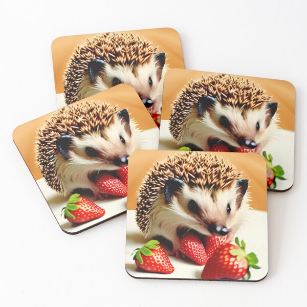 Item preview, Summer Strawberry Hedgehog  designed and sold by thewolffpress.