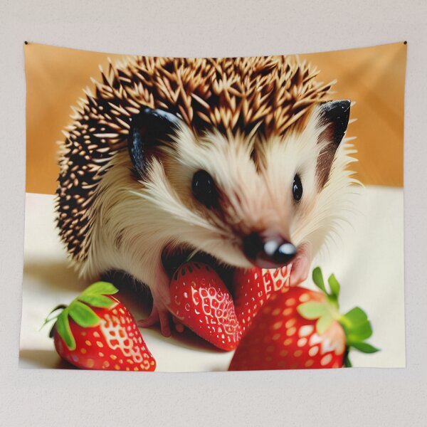 Item preview, Summer Strawberry Hedgehog  designed and sold by thewolffpress.