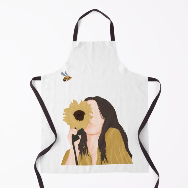 Item preview, Bee on a sunflower Classic T-shirts , Women holding sunflower , Spring t-shirts designed and sold by MixnMatchTee.