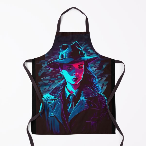 Item preview, Retro wave noir woman detective (synthwave \ miami) designed and sold by RESToRAPTOR.