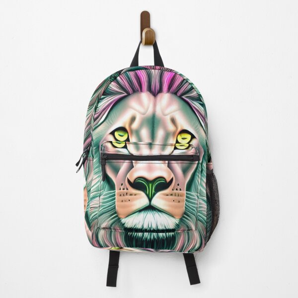 Item preview, Lion in Pastel Synthwave designed and sold by ArtistsQuest.