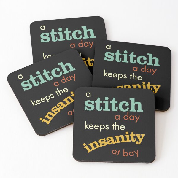 Item preview, Knitting A Stitch a Day Keeps the Insanity at Bay designed and sold by whyitsme.