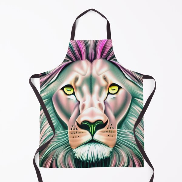 Item preview, Lion in Pastel Synthwave designed and sold by ArtistsQuest.
