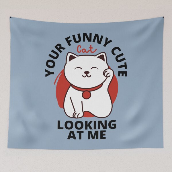 Item preview, Your Funny Cute Cat Looking At Me  designed and sold by Hatchunhe.