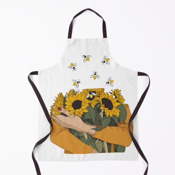 Item preview, Bee on a sunflower Classic T-shirts , Women holding sunflower , Spring t-shirts designed and sold by MixnMatchTee.