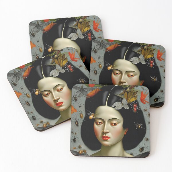 Item preview, The Mysterious Beauty of a Woman Embracing a Swarm of Insects designed and sold by GalihDA.