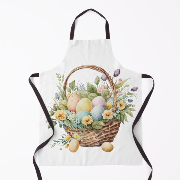 Item preview, Watercolor Easter Egg Basket designed and sold by ImaginePrintsHQ.