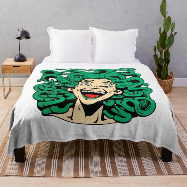 Item preview, Sticker goddess Medusa laughing cartoon designed and sold by DanniJordan.