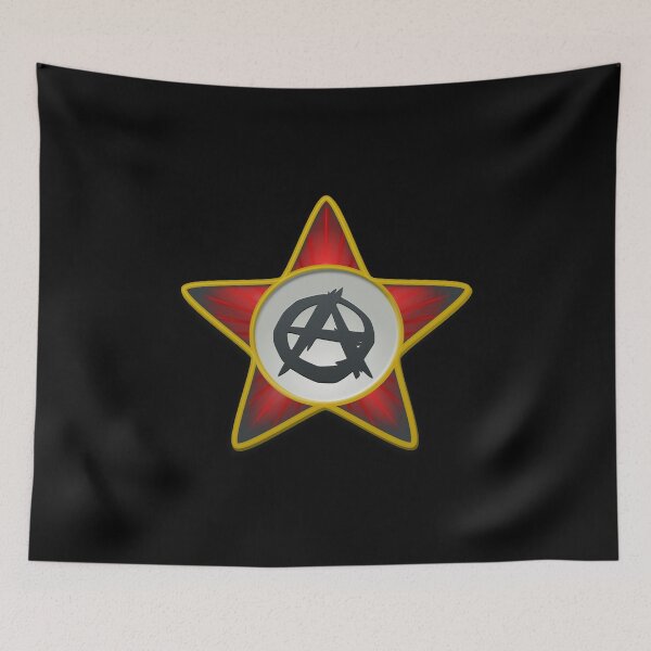 Item preview, Anarchist Red Star and Circle A Anarchy Symbol designed and sold by iNukeDesign.