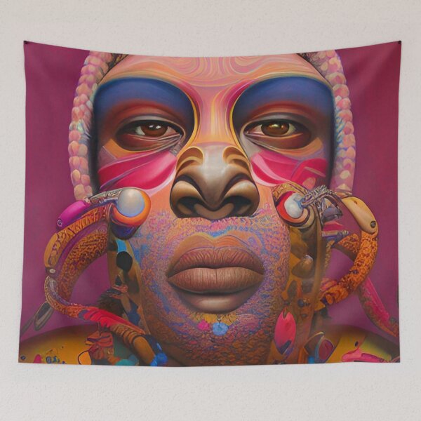 Item preview, African Samurai Warrior Floral designed and sold by mghtymvrk2040.