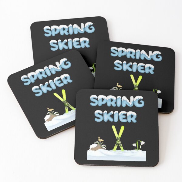 Item preview, Ski in spring snowdrop spring ski vacation spring flowers in snow ski fanatic designed and sold by Artstastic.
