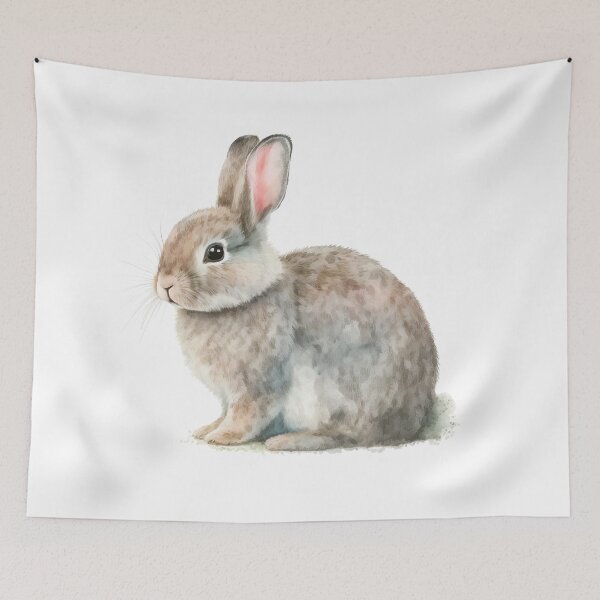 Item preview, Watercolor Easter Bunny designed and sold by ImaginePrintsHQ.