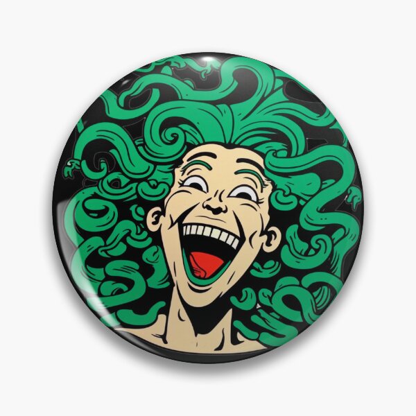 Artikelvorschau, T-Shirt Medusa lachender Cartoon entworfen und verkauft von DanniJordan.