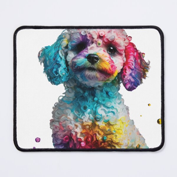 Item preview, A Rainbow Painted Golden Cavapoo Puppy - Animals in Vibrant Color designed and sold by GVRDesign.