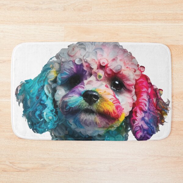 Item preview, A Rainbow Painted Golden Cavapoo Puppy - Animals in Vibrant Color designed and sold by GVRDesign.