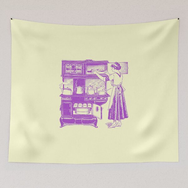 Item preview, Woman in kitchen cooking designed and sold by pinkyfish1010.