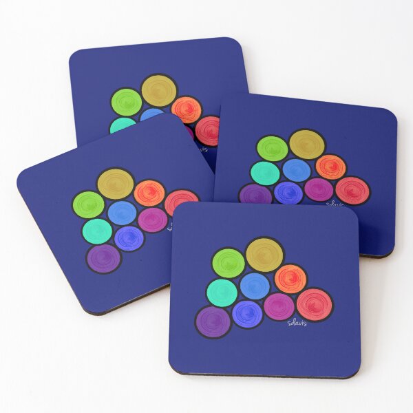 Item preview, Abstract Circles Multicolors 31723 designed and sold by mandalafractal.