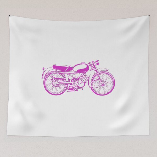 Item preview, Vintage motorcycle art designed and sold by pinkyfish1010.