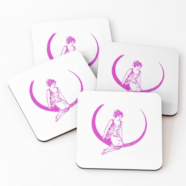 Item preview, Pink moon lady designed and sold by pinkyfish1010.