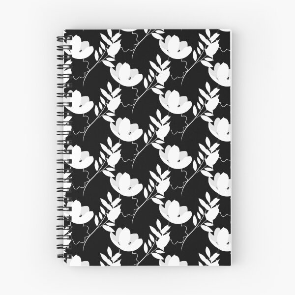 Item preview, Monochrome Floral Pattern designed and sold by stylebytara.
