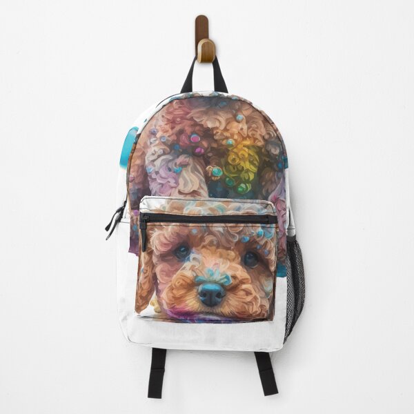 Item preview, A Cute Brown Cavapoo Puppy Sitting with Bubbles - Animals in Vibrant Color designed and sold by GVRDesign.