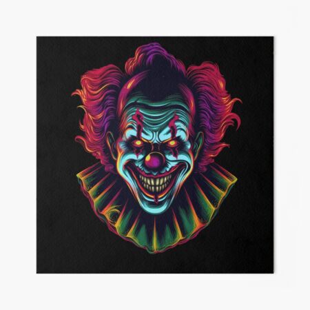 Clown Art Work offers Laminated Wood Creepy Funny 30