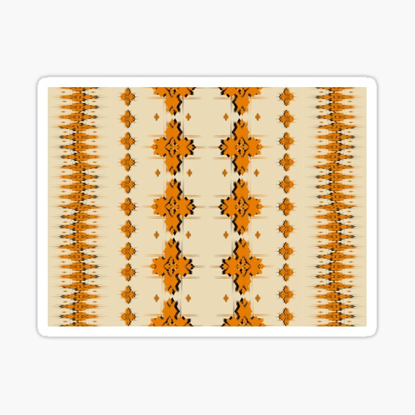 Item preview, Ikat orange tribal style  designed and sold by Muemai88.