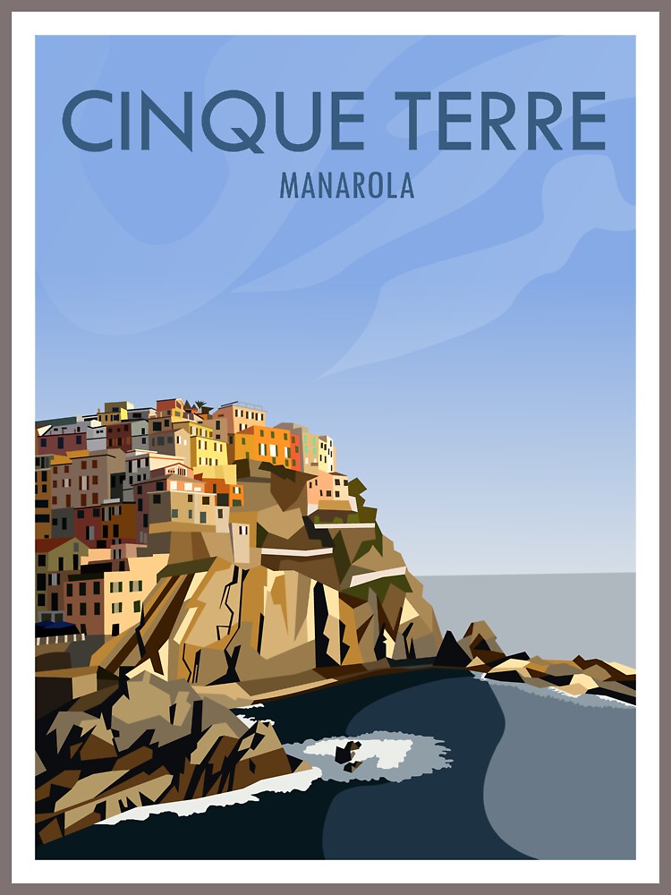 Thumbnail 3 of 3, Magnet, Manarola designed and sold by samwellcollins.