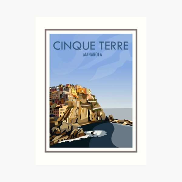 Manarola Art Print For Sale By Samwellcollins Redbubble   Aps,504x498,small,transparent Pad,600x600,f8f8f8 