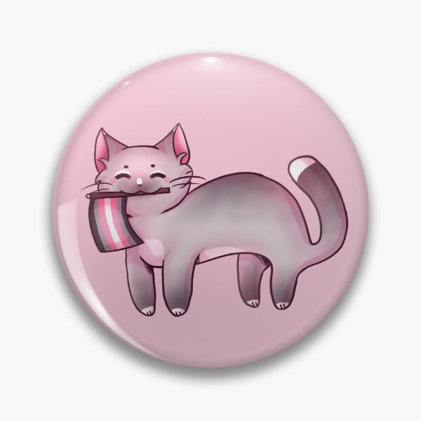 Item preview, Demigirl Pride Cat designed and sold by strwbrykitty.