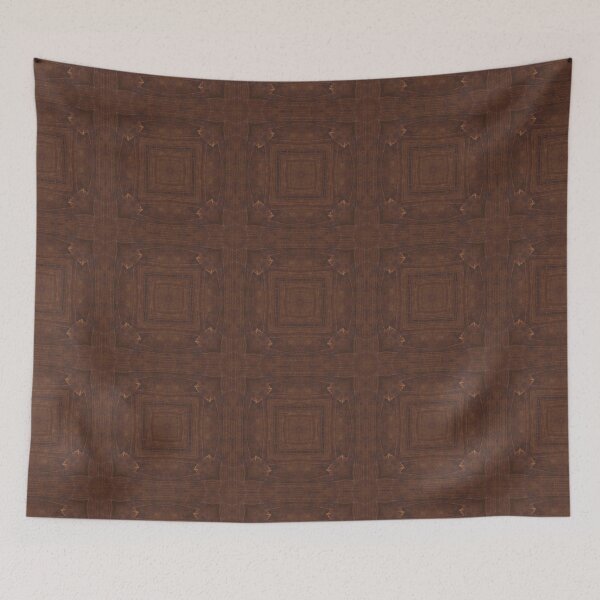 Item preview, Delightful Dark Wood Texture Kaleidoscope Pattern 3 designed and sold by Swabcraft.