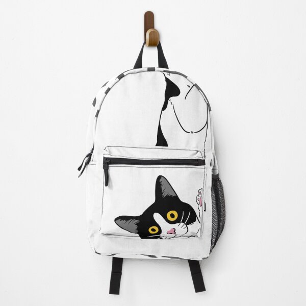 Item preview, black cat holding on, hello baby designed and sold by elatyaouishop.