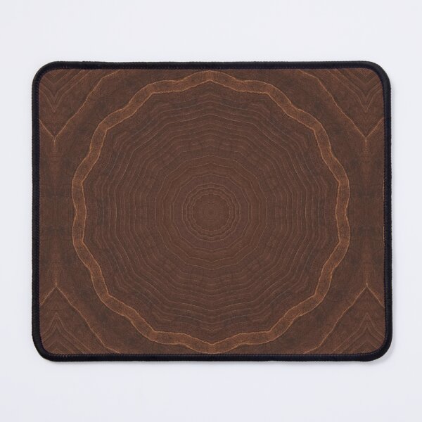 Item preview, Delightful Dark Wood Texture Kaleidoscope Pattern 8 designed and sold by Swabcraft.