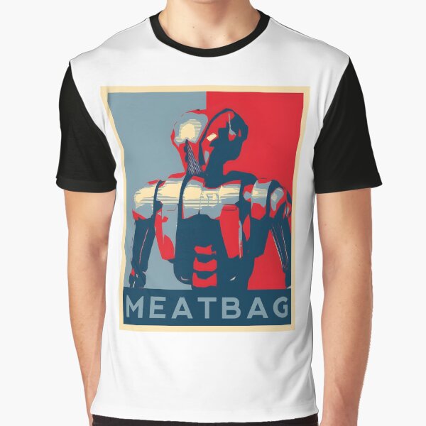 Vista previa del artículo con la obra «Bolsa de carne HK-47 Póster», diseñado y vendido por ElijahP323.