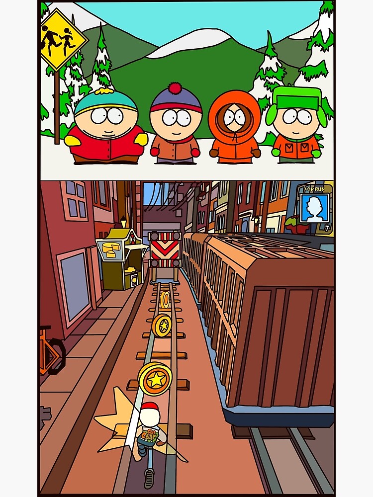 Subway Surfers Jake Collage | Greeting Card