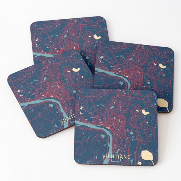 Item preview, Vientiane City Map of Laos - Hope designed and sold by deMAP.