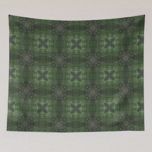Item preview, Mossy Aged Wood Texture Kaleidoscope Pattern 4 designed and sold by Swabcraft.