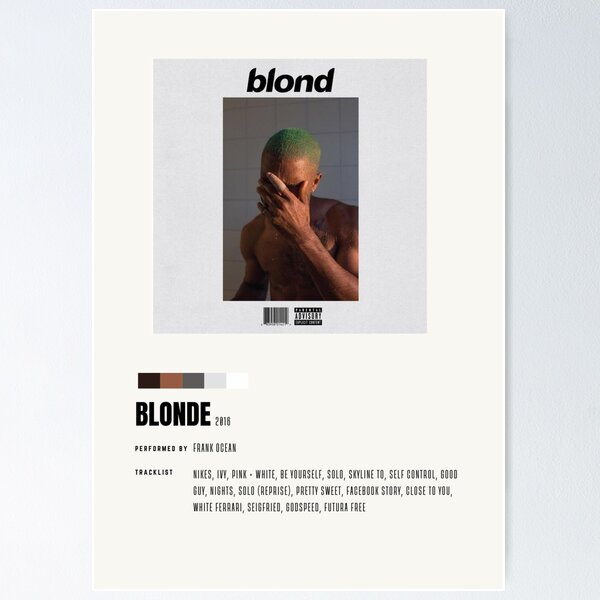 Quick delivery Frank Ocean - Alternative album covers., chanel