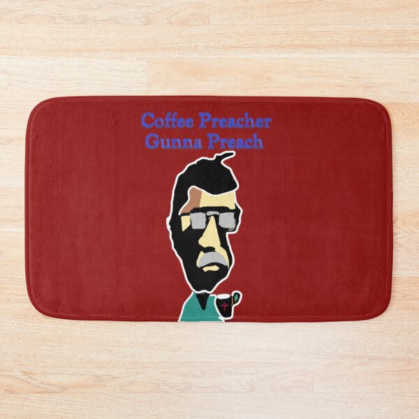 Item preview, Coffee Preacher Gunna Preach Hipster Style Illustration designed and sold by Vintage Hustle.